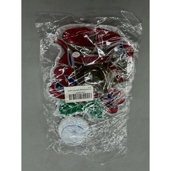 Christmas LED Light-Up Bell Pendant Decoration For Window With Holly Design READ - Picture 4 of 7